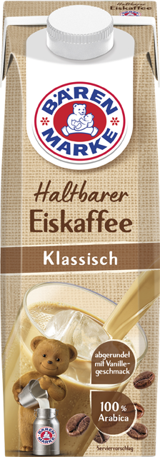 Bärenmarke haltbarer Eiskaffee klassisch oder frischer Eiskaffee Latte Macchiato