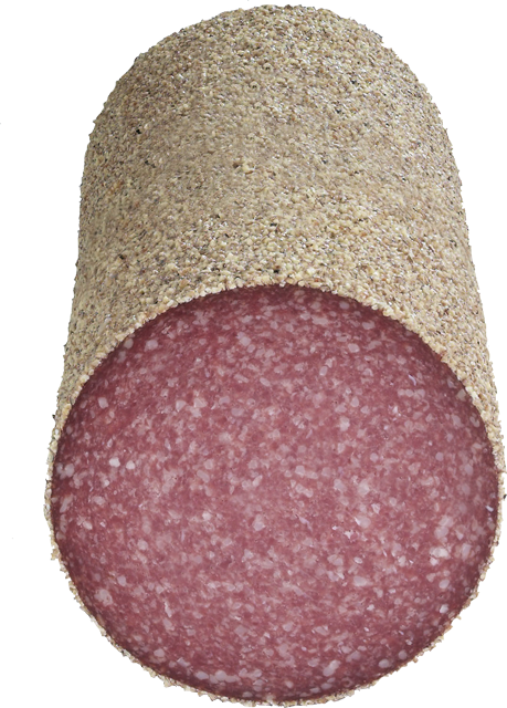 Geflügelsalami im Pfeffermantel oder Bella Napoli 