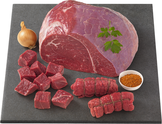 Donnerstag bis Samstag: Zart gereiftes Rindfleisch – Rinder-Keulenbraten, -Rouladen 