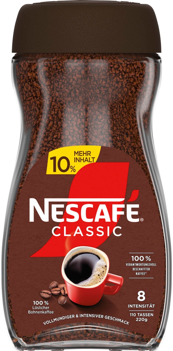 Nescafé Classic löslicher Bohnenkaffee