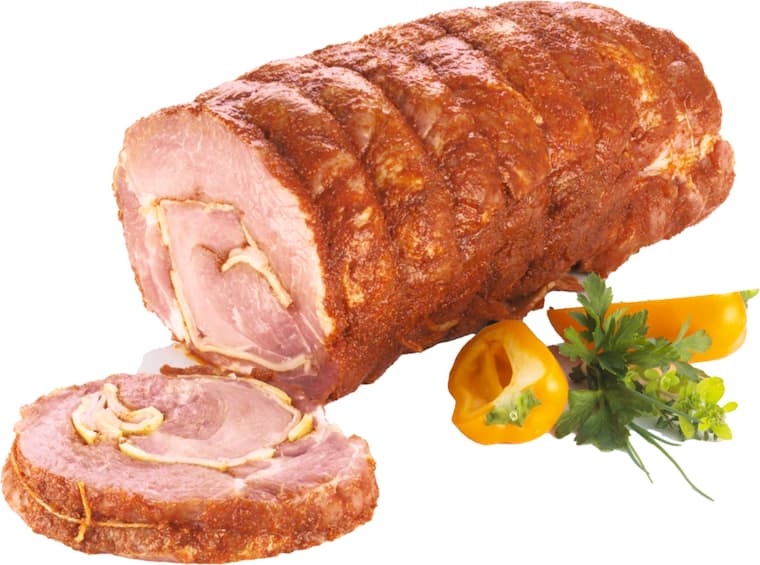 Rollbraten* Schweizer Art, vom Schweinerücken, küchenfertig gefüllt mit Käse und Schinken oder Rollbraten „Adria“*