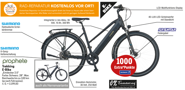 prophete "Entdecker 2.0" Trekking E-Bike