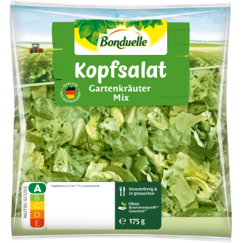 Bonduelle - „Kopfsalat Gartenkräuter Mix“ oder „Wildkräutersalat“