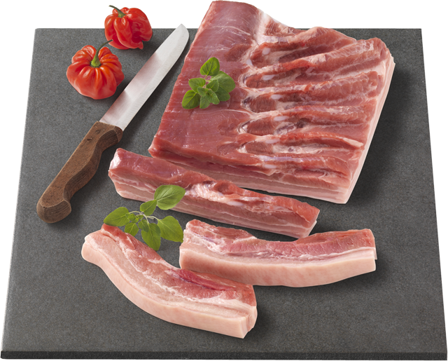 Frischer Schweinebauch