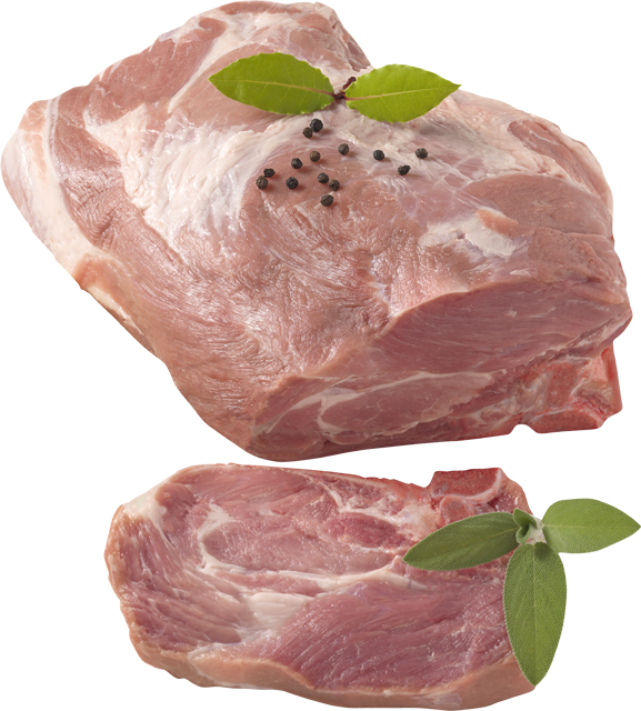 Schweine-Kammkoteletts oder saftiger Kammbraten