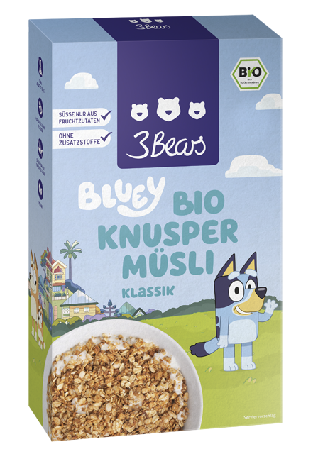 Bio 3Bears Bluey Knuspermüsli Klassik