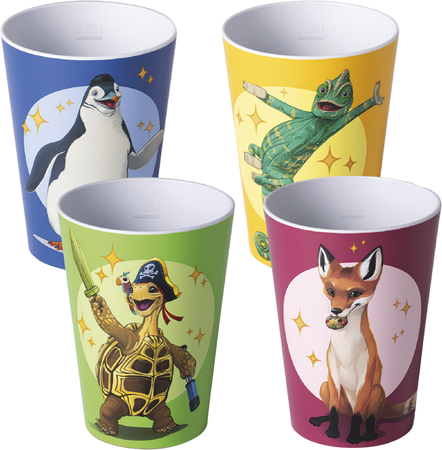 Die Schule der magischen Tiere – Trinkbecher-Set