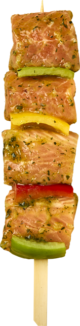 Lachs-Paprika-Spieße