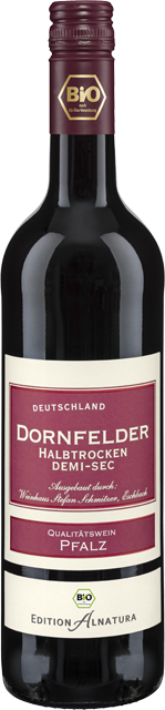 Pfalz: Alnatura Bio Edition Dornfelder halbtrocken
