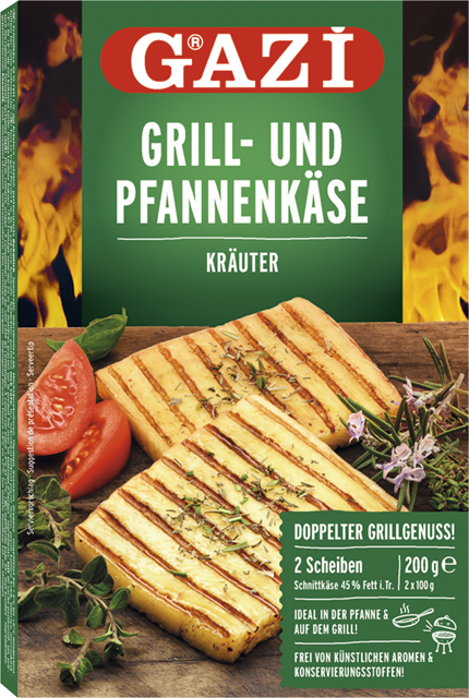 Gazi Grill- und Pfannenkäse Kräuter oder Natur