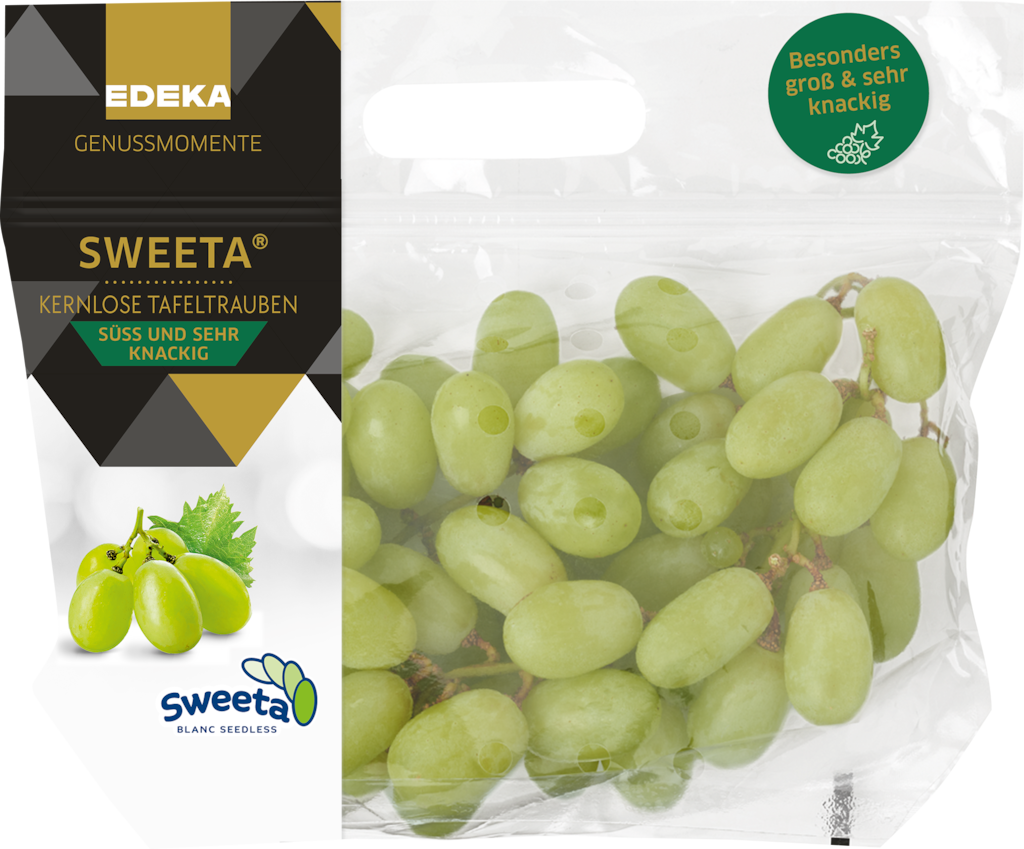 EDEKA Genussmomente Tafeltrauben hell "Blanc Seedless"