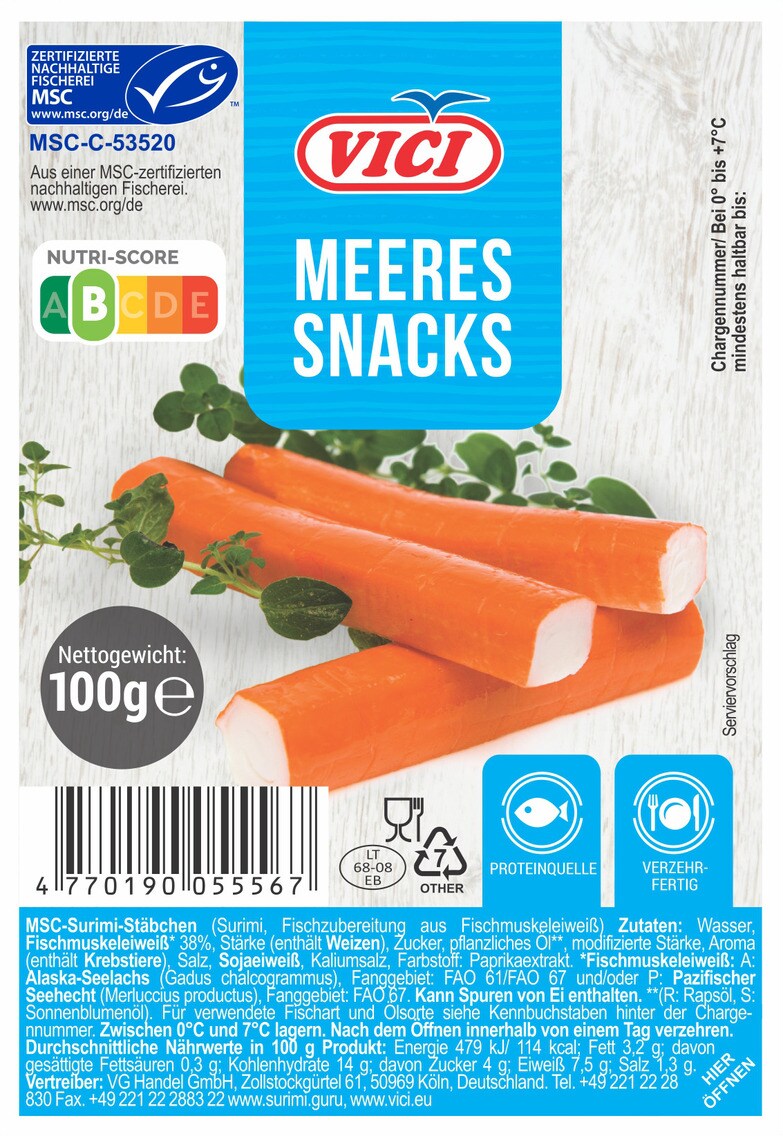 Vici Meeres Snacks