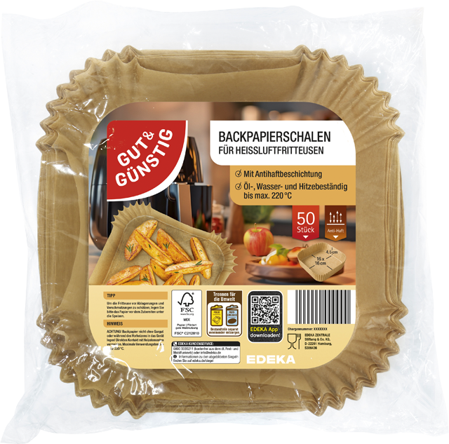 Gut & Günstig Backpapierschalen