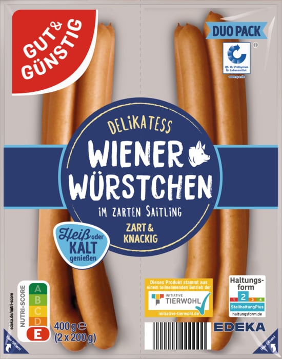 Gut&Günstig Delikatess Wiener Würstchen*