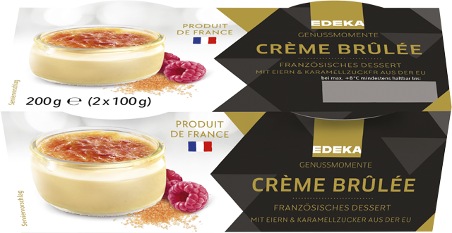 Crème Brûlée, Tiramisu 