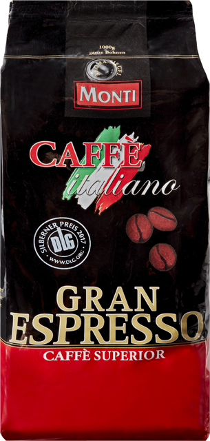 Donnerstag bis Samstag: Monti Caffè Italiano Gran Espresso oder Crema