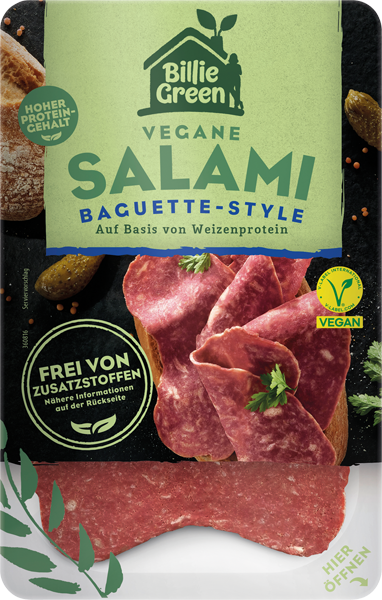 Billie Green Vegane Salami oder Mortadella