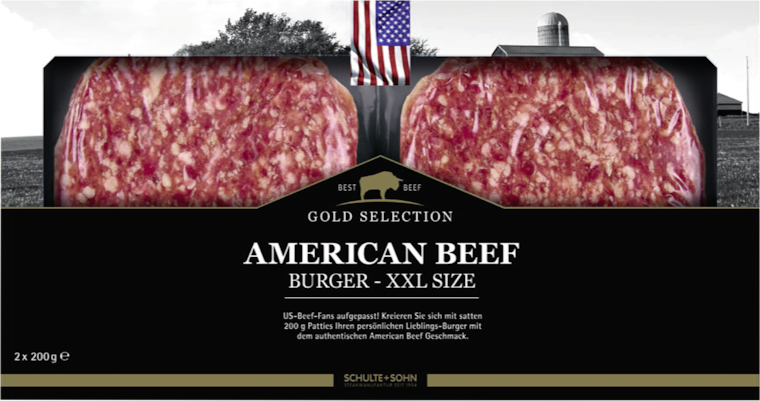 Schulte + Sohn American Beef Burger - XXL Size