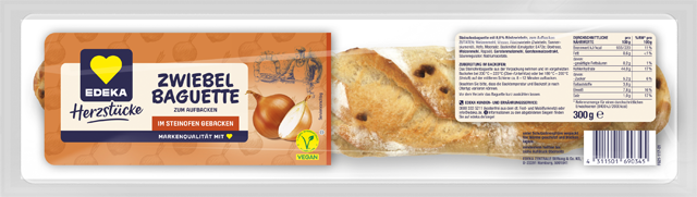 EDEKA Herzstücke Zwiebelbaguette 