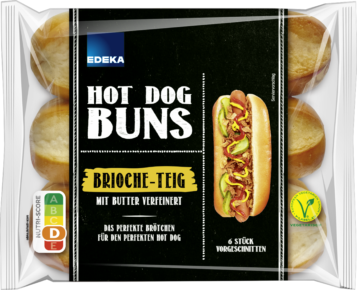 EDEKA Brioche Hot Dog Buns