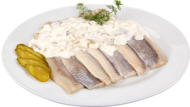 Heringsfilets in Sahne