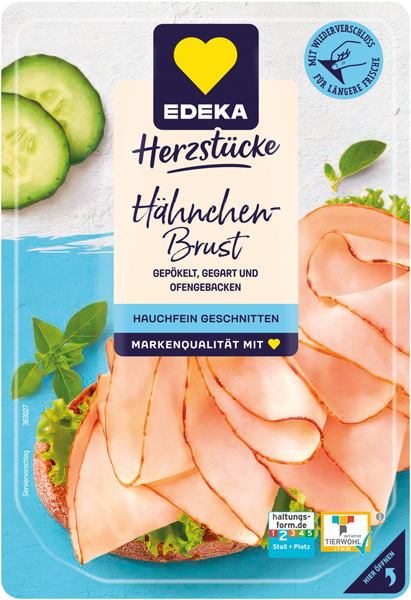 EDEKA Herzstücke Hähnchenbrust oder Kochschinken hauchfein