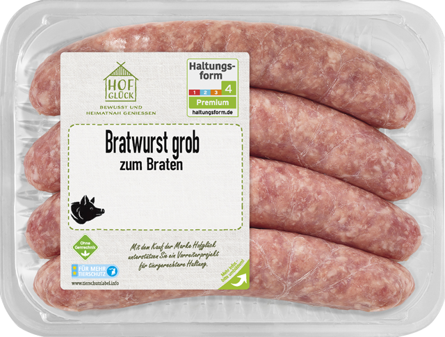 Hofglück frische grobe Bratwurst