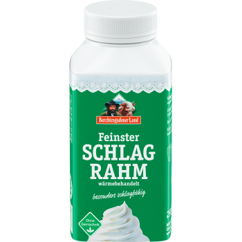 Berchtesgadener Land Feinster Schlagrahm oder Rahm zum Kochen