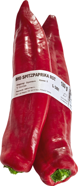 Bio Spitzpaprika rot