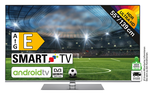 TELEFUNKEN "D55U960B2CW" 4K-UHD-TV