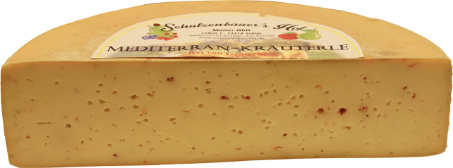Kräuterle-Schnittkäse mit Kräutern 
