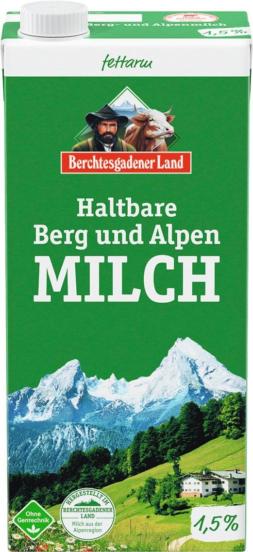 Berchtesgadener Land Haltbare Bergbauern Milch