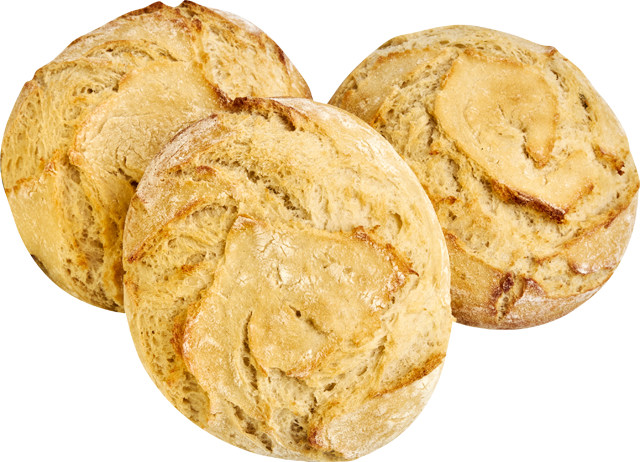 Aus der SB-Backstation: ¹Potatobrötchen hell oder dunkel