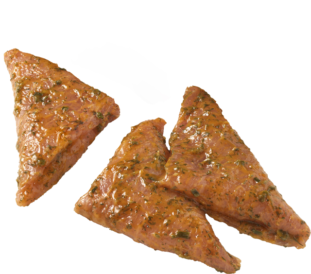 Grillecke! Dünne Schweinelachsscheiben 