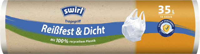 Swirl Müllbeutel mit Tragegriff Reißfest & Dicht