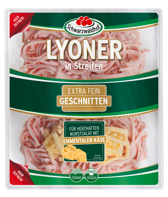 Schwarzwaldhof Lyoner mit Käsestreifen