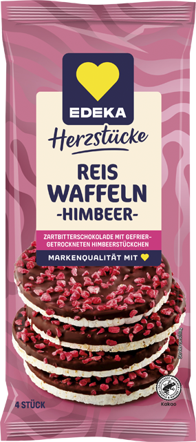 EDEKA Herzstücke Reiswaffeln Himbeer