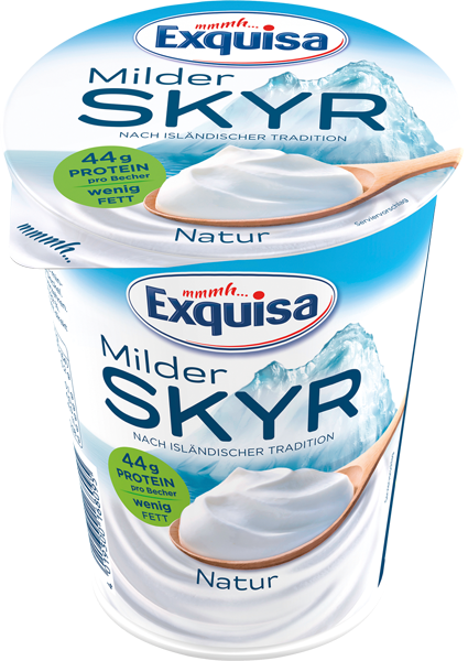 Exquisa Quarkgenuss, -zubereitung, Skyr oder Fitline