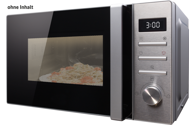EDEKA zuhause Edelstahl-Mikrowelle mit Grill