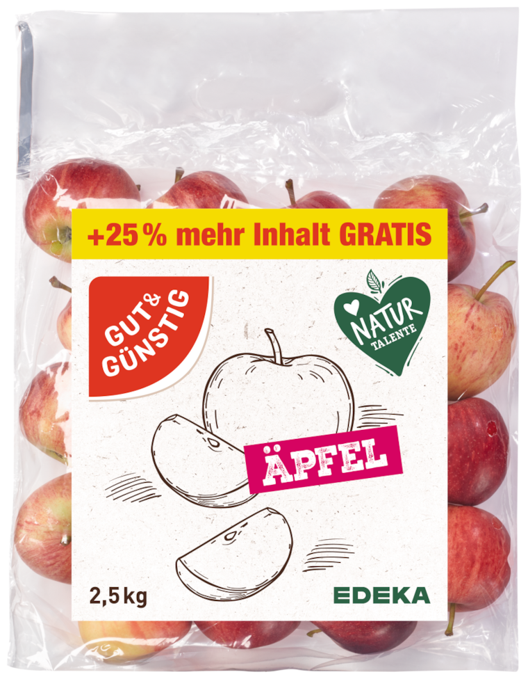 GUT&GÜNSTIG Tafeläpfel Elstar oder Braeburn