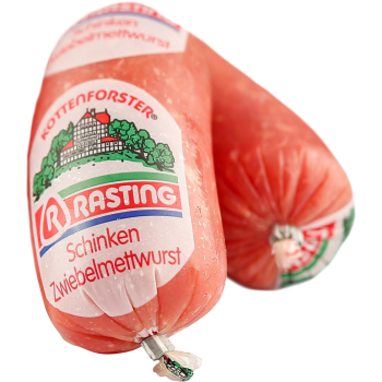 Zwiebelmettwurst oder Schinken-Zwiebelmettwurst mit oder ohne Paprika,