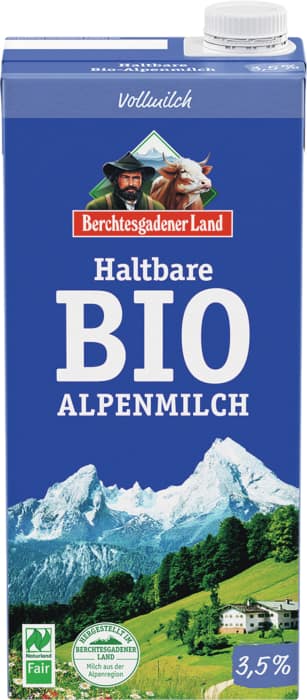 Berchtesgadener Land Haltbare Bio-Alpenmilch