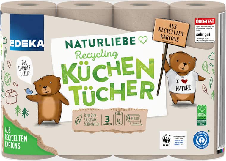 EDEKA WWF Naturliebe Recycling Küchentücher