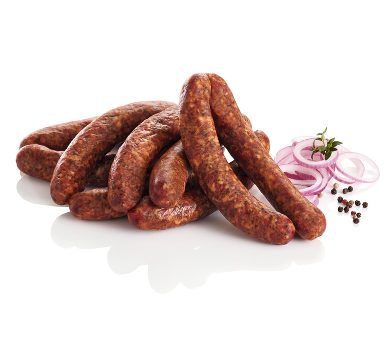 Bauernbratwurst roh geräuchert, Debrecziner* oder Hot-Chili-Debrecziner*