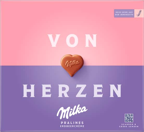 Milka Pralinés oder Hauchzarte Herzen