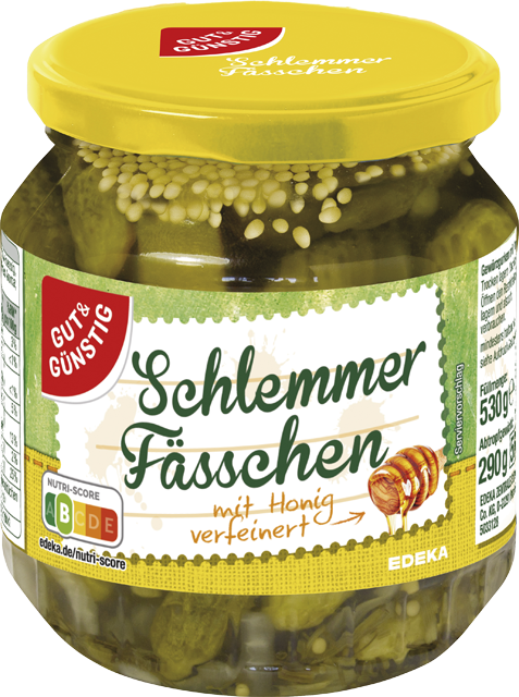 Gut & Günstig Schlemmerfässchen mit Honig oder mit Kräutern 