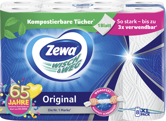 Zewa Wisch & Weg Küchentücher Original 