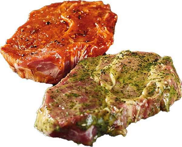 Bauerngut Schweinenackensteaks mariniert*