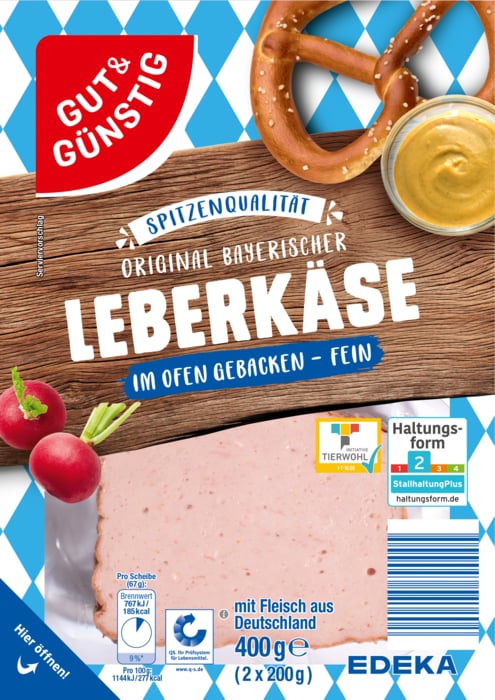 Gut&Günstig Original Bayerischer Leberkäse*