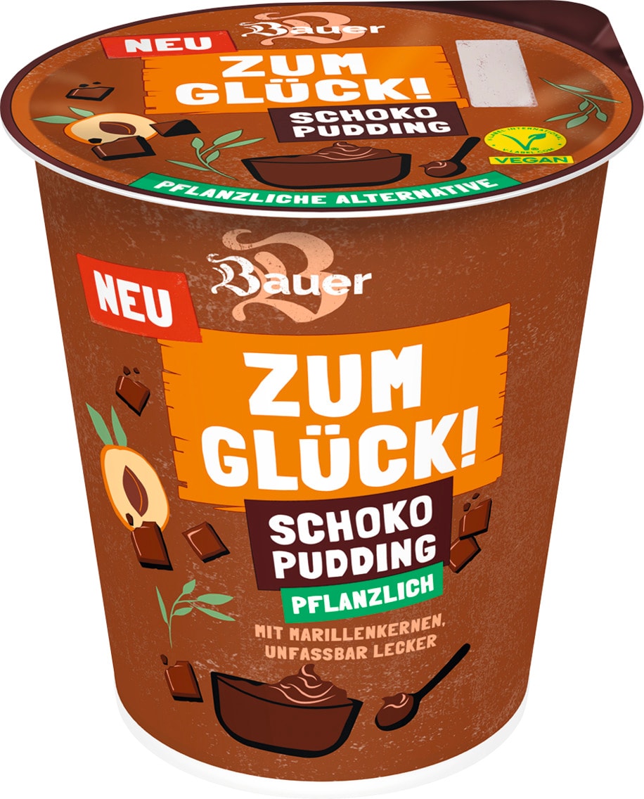 Bauer Zum Glück! Pudding- oder Joghurt-Alternative